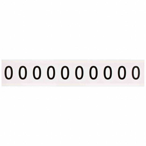 Number Label 1-1/2 H 1-1/6 W PK10