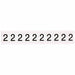 NumberLabel Vinyl 1-1/2inH 1inW PK10