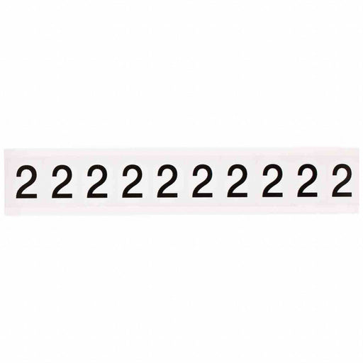 Number Label 1-1/2 H 1-1/6 W PK10