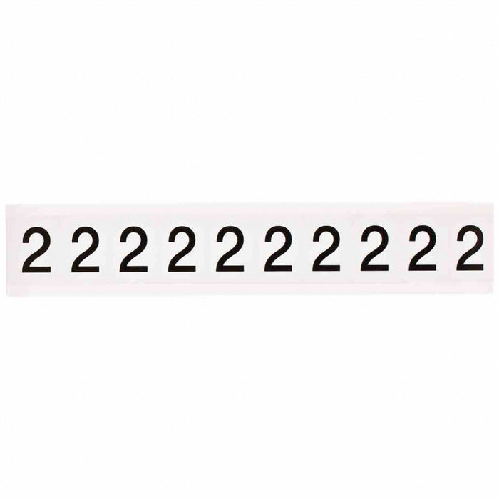 Number Label 1-1/2 H 1-1/6 W PK10