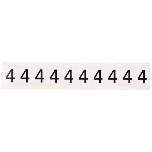 Number Label 1-1/2 H 1-1/6 W PK10