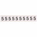 NumberLabel Vinyl 1-1/2inH 1inW PK10