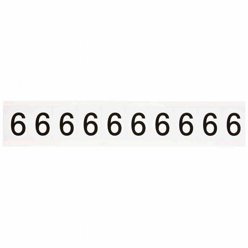 Number Label 1-1/2 H 1-1/6 W PK10