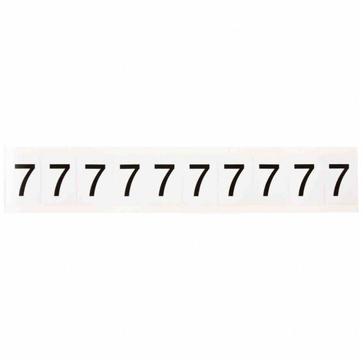 NumberLabel Vinyl 1-1/2inH 1inW PK10