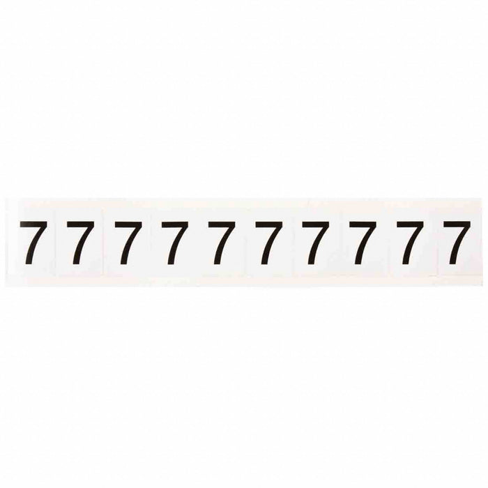NumberLabel Vinyl 1-1/2inH 1inW PK10