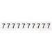 NumberLabel Vinyl 1-1/2inH 1inW PK10