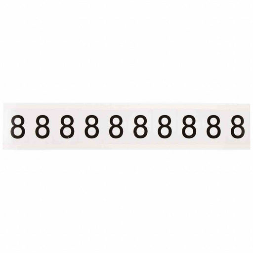 Number Label 1-1/2 H 1-1/6 W PK10