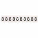 NumberLabel Vinyl 1-1/2inH 1inW PK10