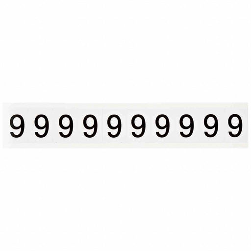 Number Label 1-1/2 H 1-1/6 W PK10
