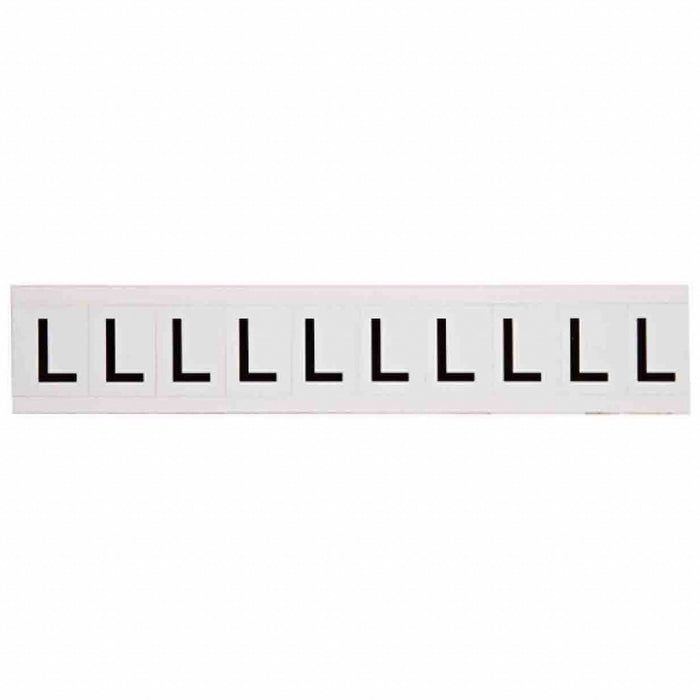 LetterLabel Vinyl 1-1/2inH 1inW PK10