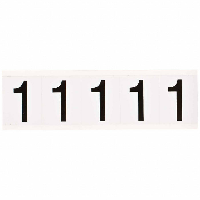 NumberLabel Vinyl 2-1/4inH 1-7/8inW PK5