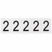 NumberLabel Vinyl 2-1/4inH 1-3/4inW PK5