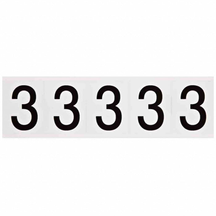 NumberLabel Vinyl 2-1/4inH 1-3/4inW PK5
