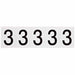 NumberLabel Vinyl 2-1/4inH 1-3/4inW PK5