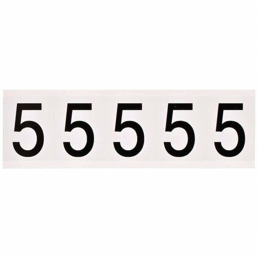 Number Label 2-1/4 H 1-13/16 W PK5