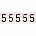 Number Label 2-1/4 H 1-13/16 W PK5