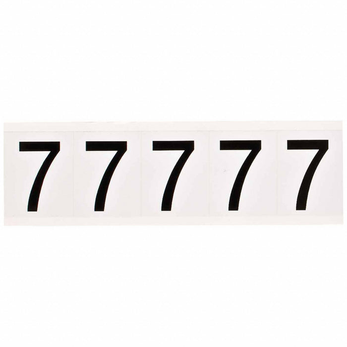NumberLabel Vinyl 2-1/4inH 1-3/4inW PK5