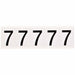 NumberLabel Vinyl 2-1/4inH 1-3/4inW PK5