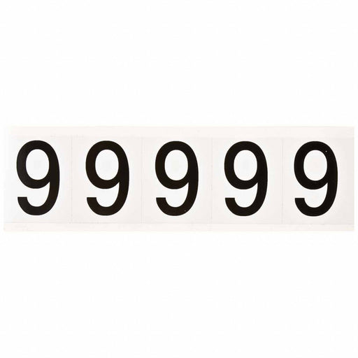 Number Label 2-1/4 H 1-13/16 W PK5