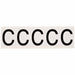 Letter Label 2-1/4 H 1-13/16 W PK5
