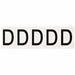 LetterLabel Vinyl 2-1/4inH 1-3/4inW PK5