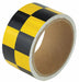 Floor Tape Black/Yellow 2 inx15 ft Roll