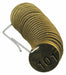 Numbered Tag Set Brass 1 1/2in W PK25