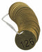 Numbered Tag Set Brass 1 1/2in W PK25