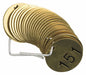 Numbered Tag Set Brass 1 1/2in W PK25