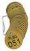 Numbered Tag Set Brass 1 1/2in W PK25