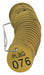 Numbered Tag Set Brass 1 1/2in W PK25