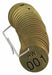 Numbered Tag Set Brass 1 1/2in W PK25