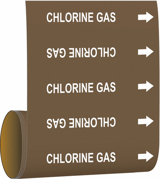 Pipe Mrkr Chlrine Gas 30 ft H 8in W
