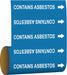 Pipe Mrkr Contains Asbestos 30 ft H
