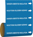 Pipe Marker Dngr Asbstos Insulation