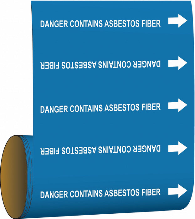 Pipe Marker Dngr Asbstos Insulation