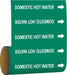 Pipe Mrkr Domestic Hot Watr 30 ft H