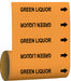 Pipe Mrkr Grn Liquor 30 ft H 12in W