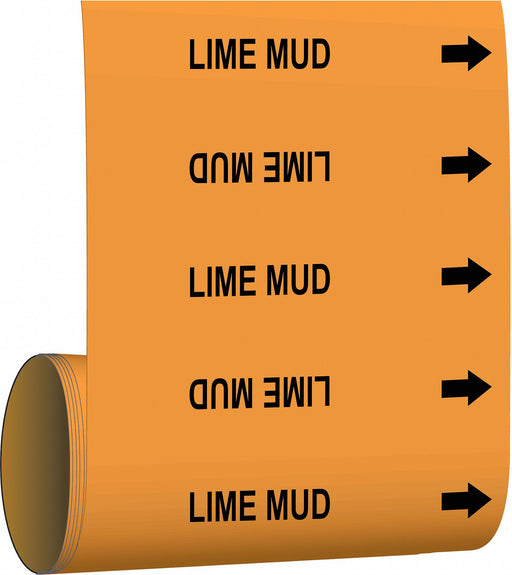 Pipe Marker Lime Mud 30 ft H 8 in W
