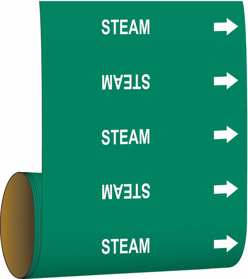 Pipe Marker Steam 30 ft H 8 in W