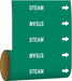 Pipe Marker Steam 30 ft H 8 in W