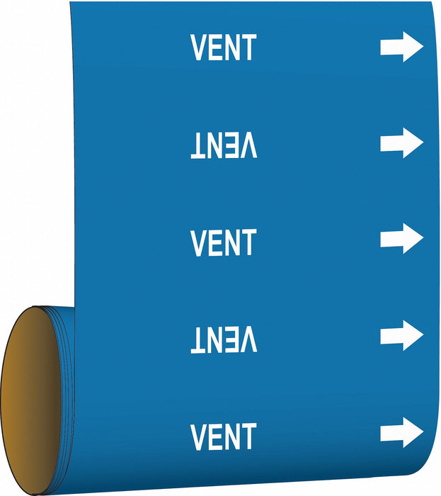 Pipe Marker Vent 30 ft H 8 in W