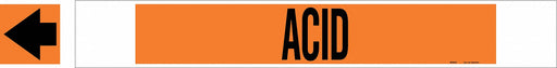 Pipe Marker Acid 4 in H 24 in W