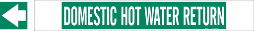 Pipe Marker Domestic Hot Water Return
