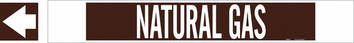 Pipe Marker Natural Gas 4 in H 24 in W
