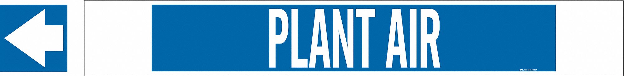 Pipe Marker Plant Air 4 in H 24 in W