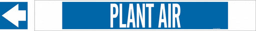 Pipe Marker Plant Air 4 in H 24 in W