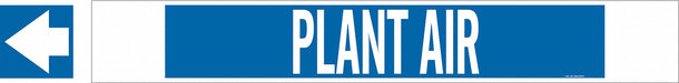 Pipe Marker Plant Air 4 in H 24 in W