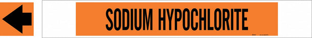 Pipe Mrkr Sdium Hypochlrite 4in H 24in W