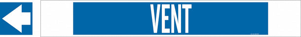 Pipe Marker Vent 4 in H 24 in W